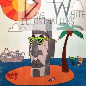 White, Dave. Bruno's Island. September 24, 2024, Dave White Illustrations.