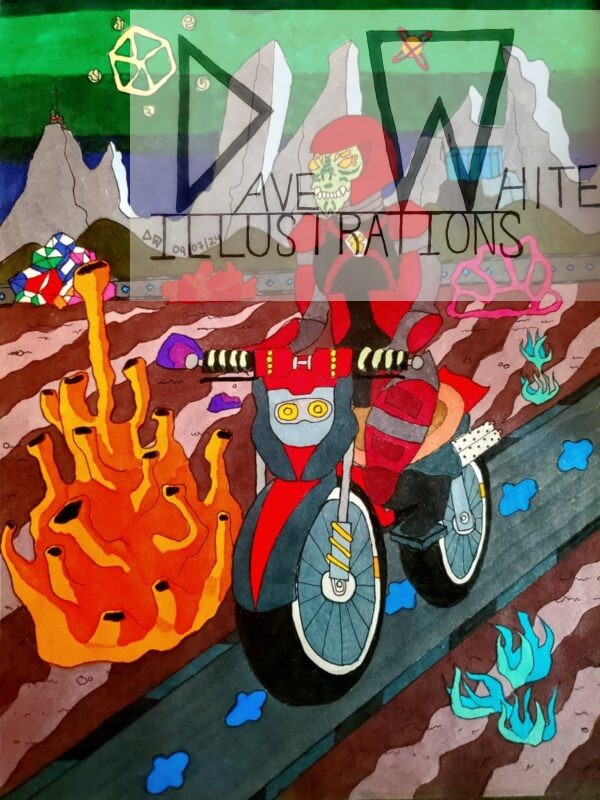 White, Dave. Cruising. September 7, 2024, Dave White Illustrations.